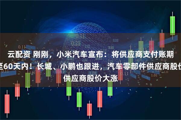 云配资 刚刚，小米汽车宣布：将供应商支付账期统一至60天内！长城、小鹏也跟进，汽车零部件供应商股价大涨